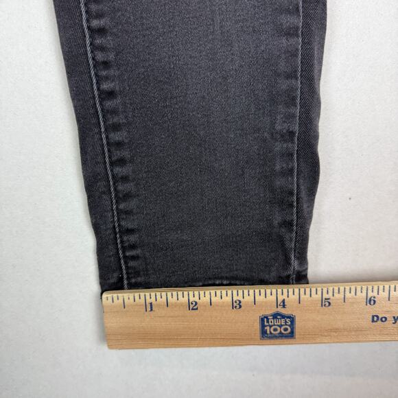 Levi's Jeans Women's 27 Black Denim Stretch Mid-Rise Slimming Skinny Leg Zip Fly - Picture 13 of 16